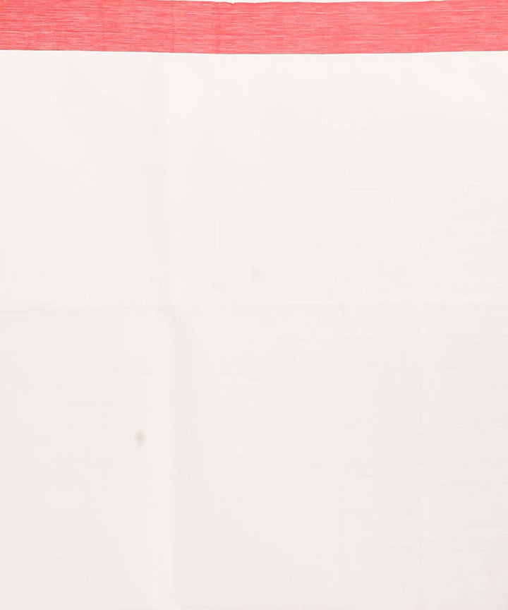 Resham shilpi white bengal silk saree with handwoven jamdani work