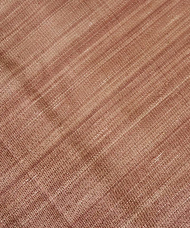 Brown handspun handwoven cotton fabric