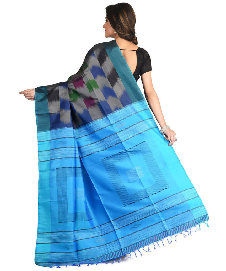 Resham shilpi multicolor bengal silk saree with handwoven design