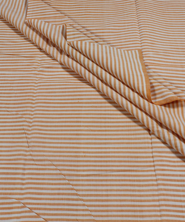0.7m Handloom Orange Mangalgiri Cotton Fabric