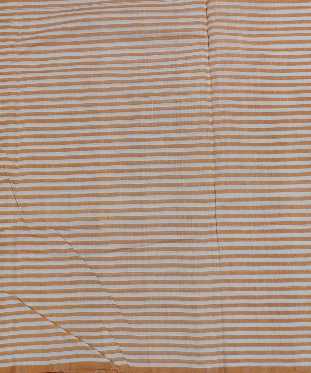 0.7m Handloom Orange Mangalgiri Cotton Fabric