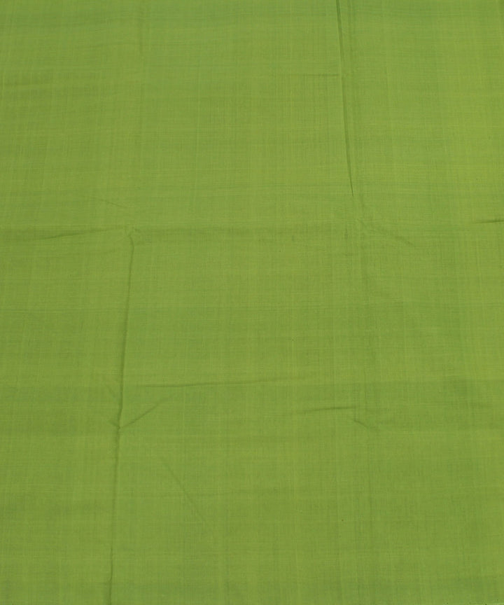 Handloom Fern Green Mangalagiri Cotton Fabric