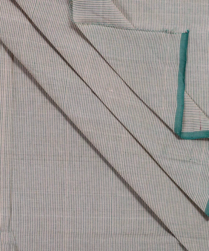 green mangalagiri handwoven cotton fabric