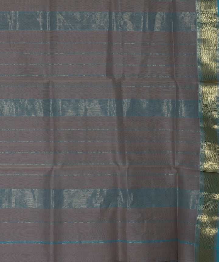Maheshwari Slate Grey Handloom Sico Saree