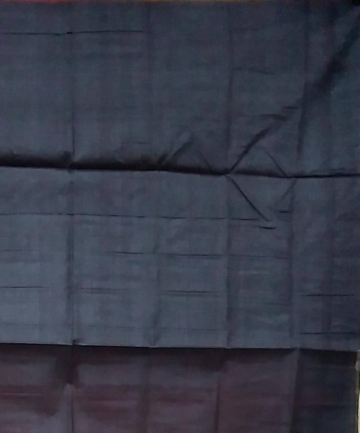 Light red black handwoven silk sambalpuri saree