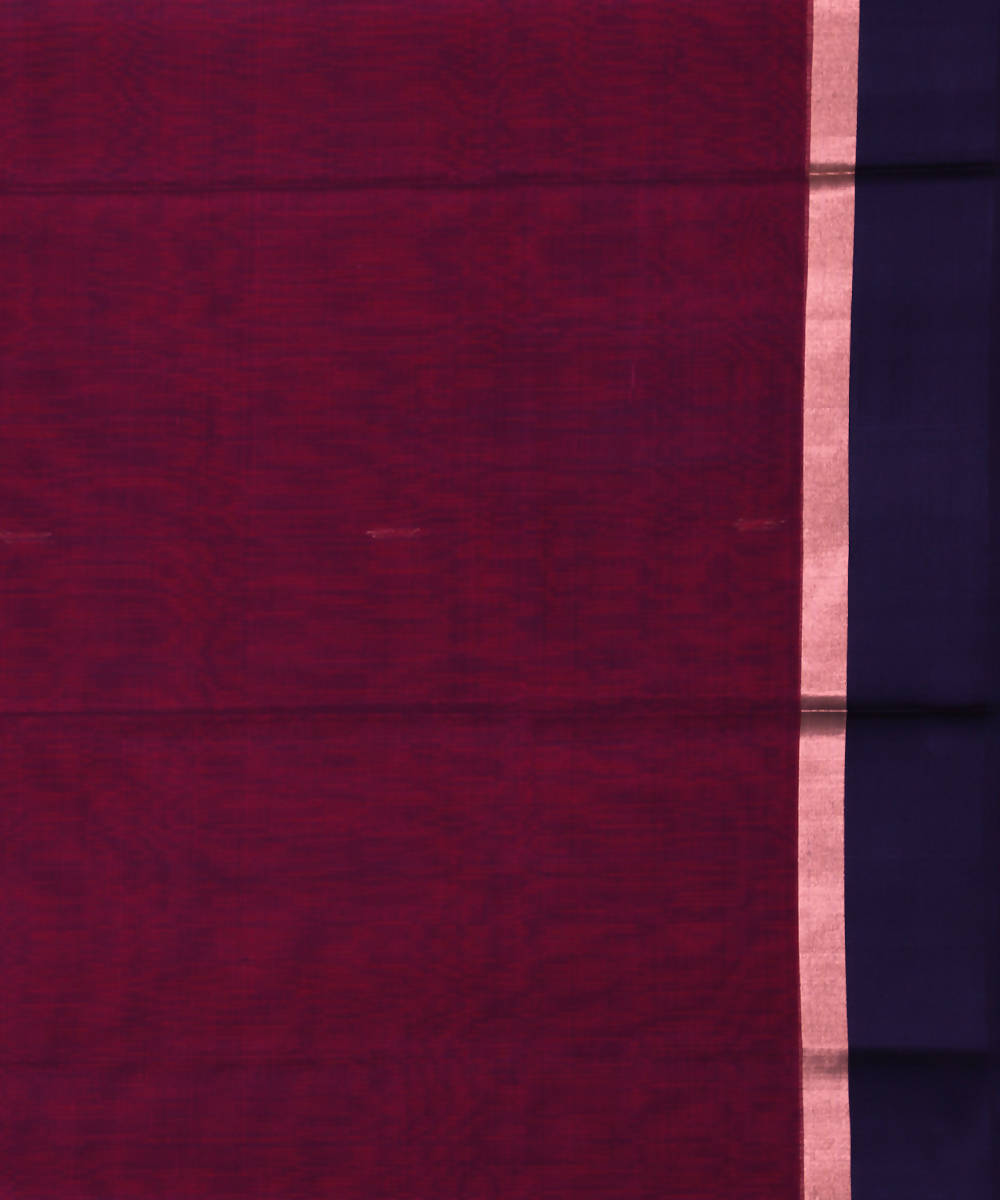 Maheshwari Red Handloom Sico Saree