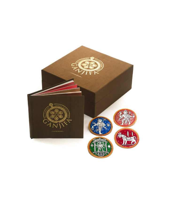 Potli handmade ganjifa playing cards (dashavatar set of 120 cards)