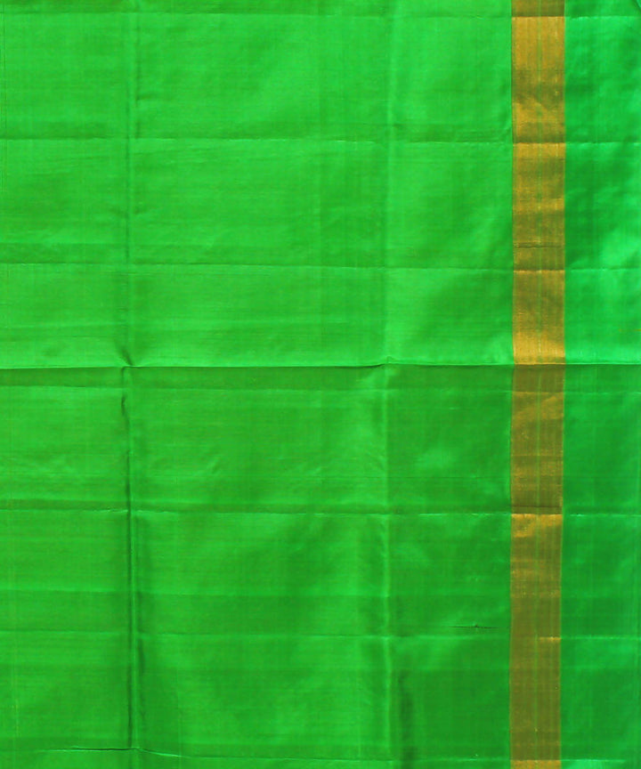 Yellow Orange Karnataka Handloom Silk Saree