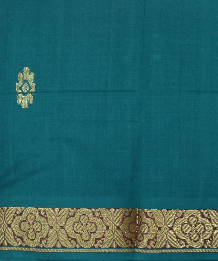 Yellow handwoven cotton bandar saree