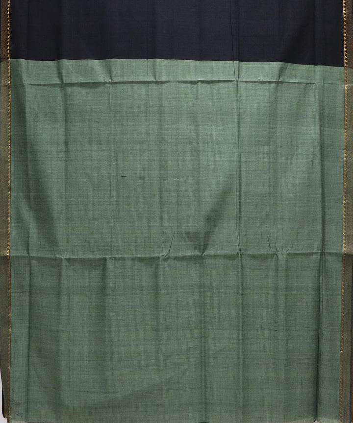 Black checks handloom cotton mangalagiri saree