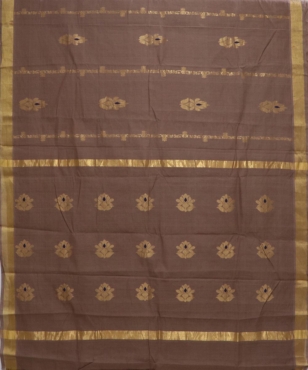 Brown cotton handloom rajahmundry saree