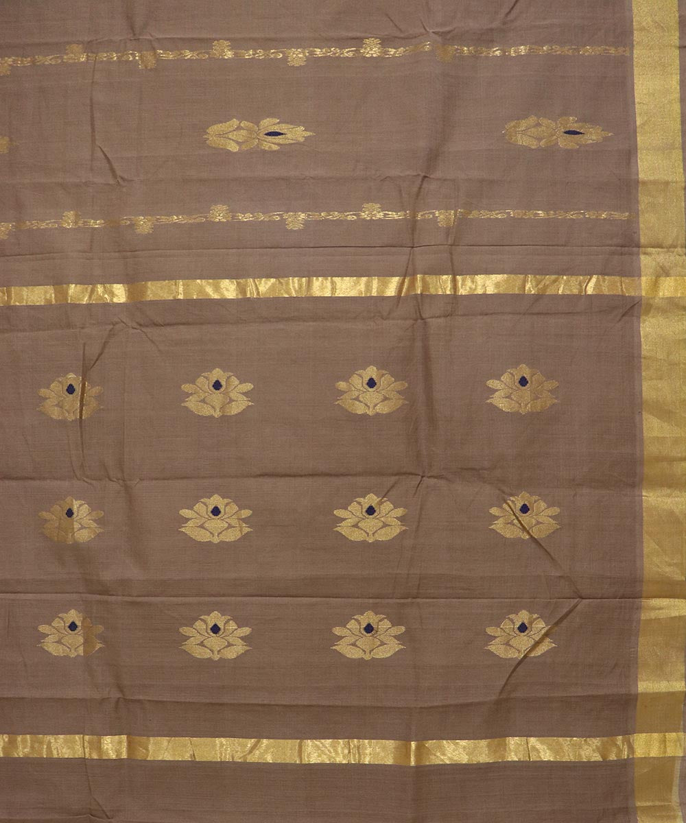 Brown cotton handloom rajahmundry saree