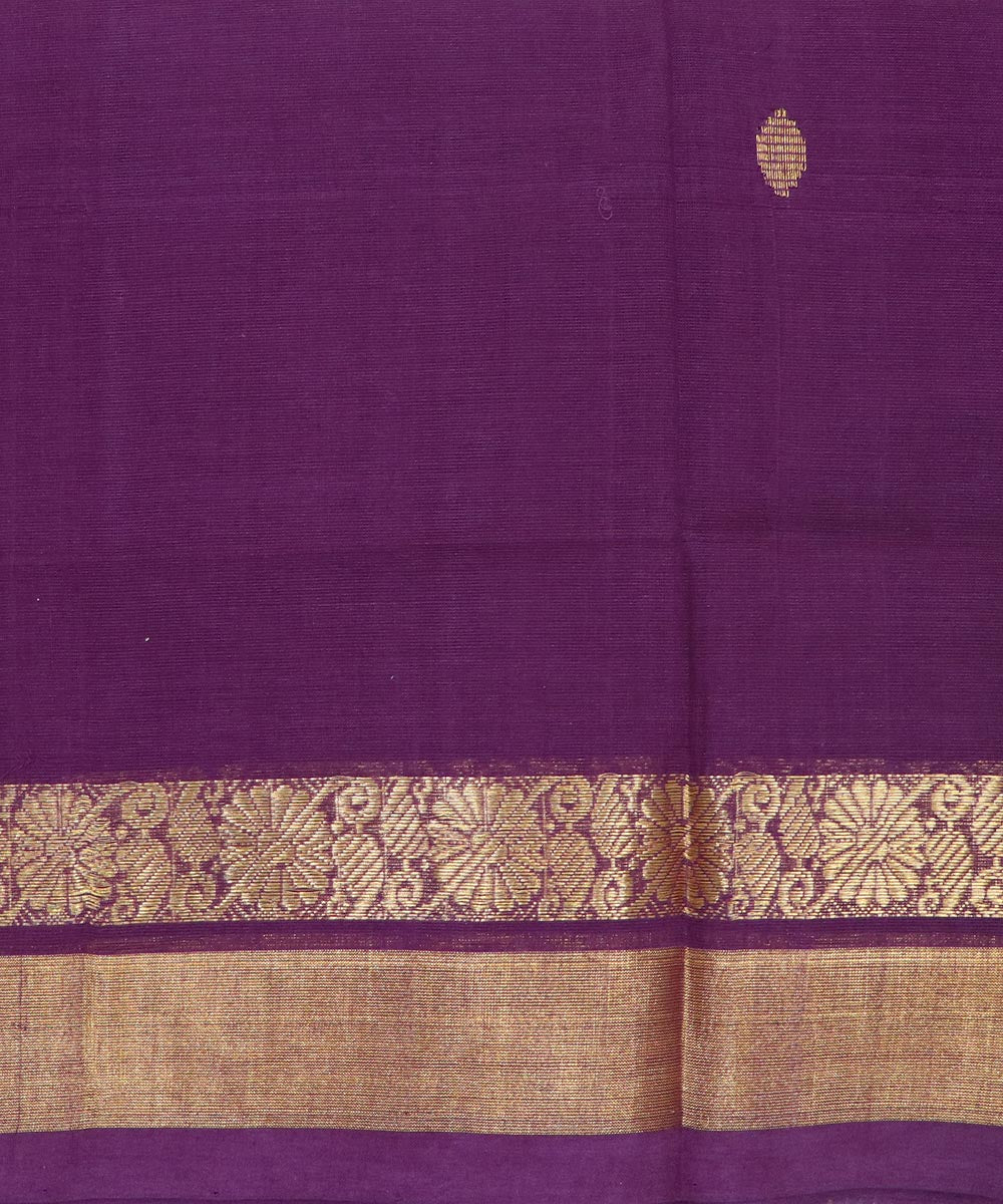 Burgundy handloom cotton rajahmundry saree