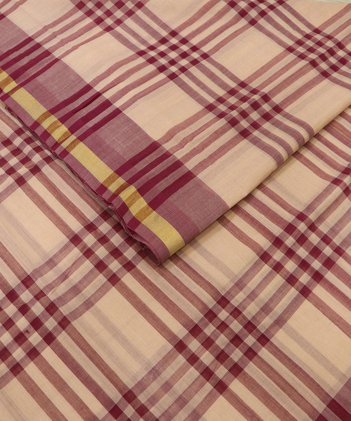 Peach handloom cotton rajahmundry saree