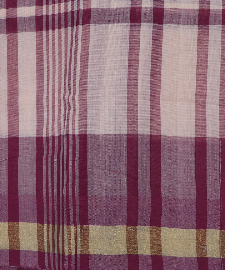Peach handloom cotton rajahmundry saree
