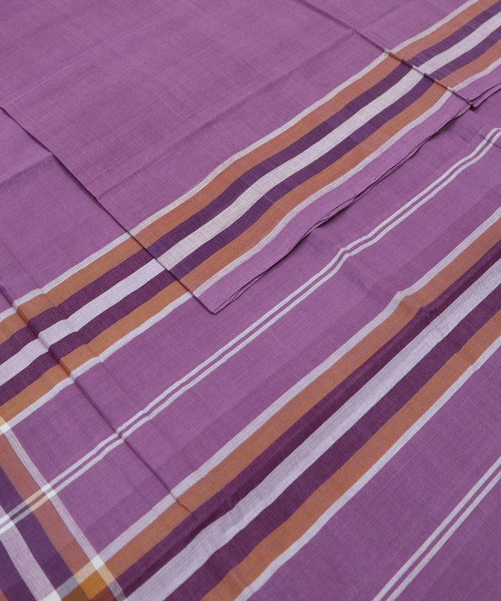 Lavender handloom cotton rajahmundry saree