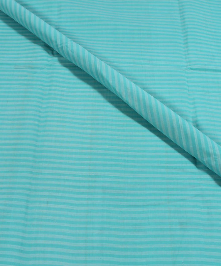 0.9m Handloom greenstripe mangalgiri cotton fabric