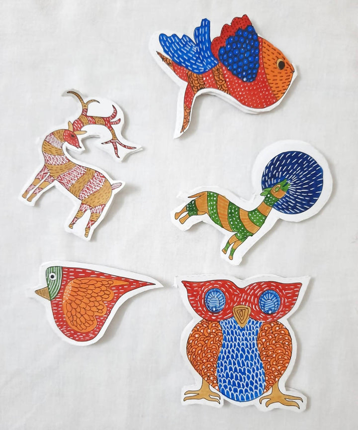 Potli diy craft kit christmas decor of gond art forest friends(age 6)