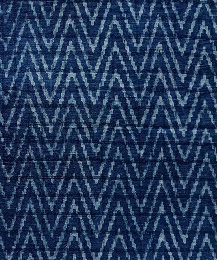 2.5m Indigo dyed hand spun handwoven cotton dabu kurta material