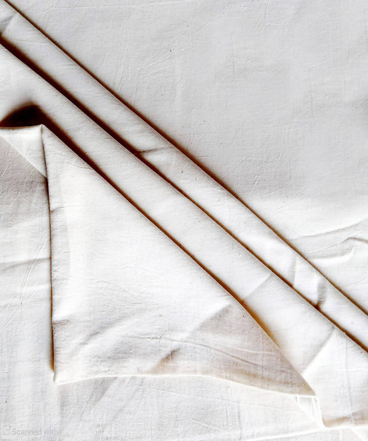 2.5m kora plane weave handspun handwoven cotton kurta fabric