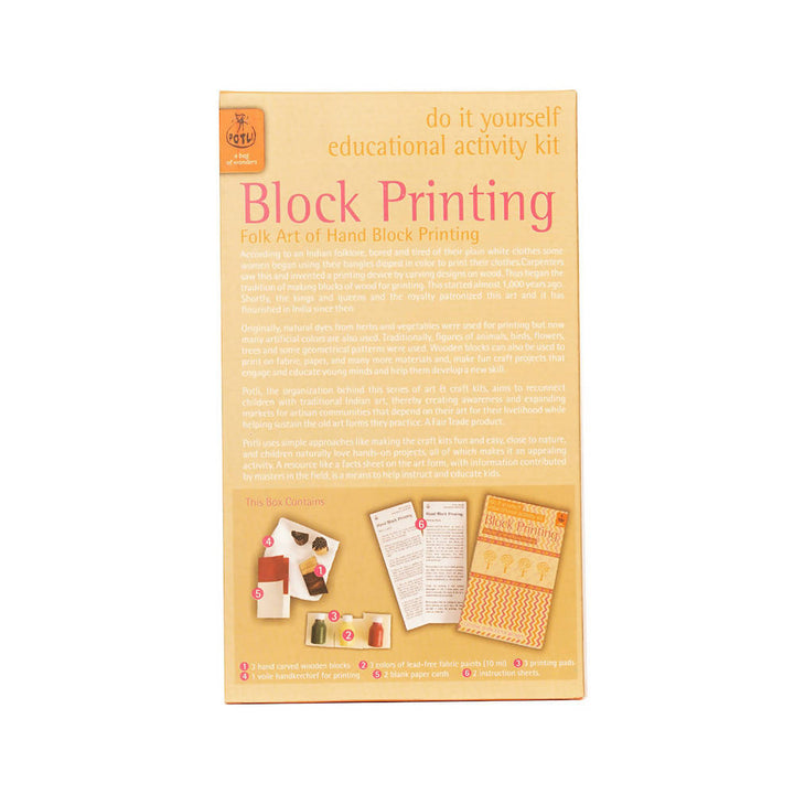 Handmade DIY Educational Wooden Block Printing Kit