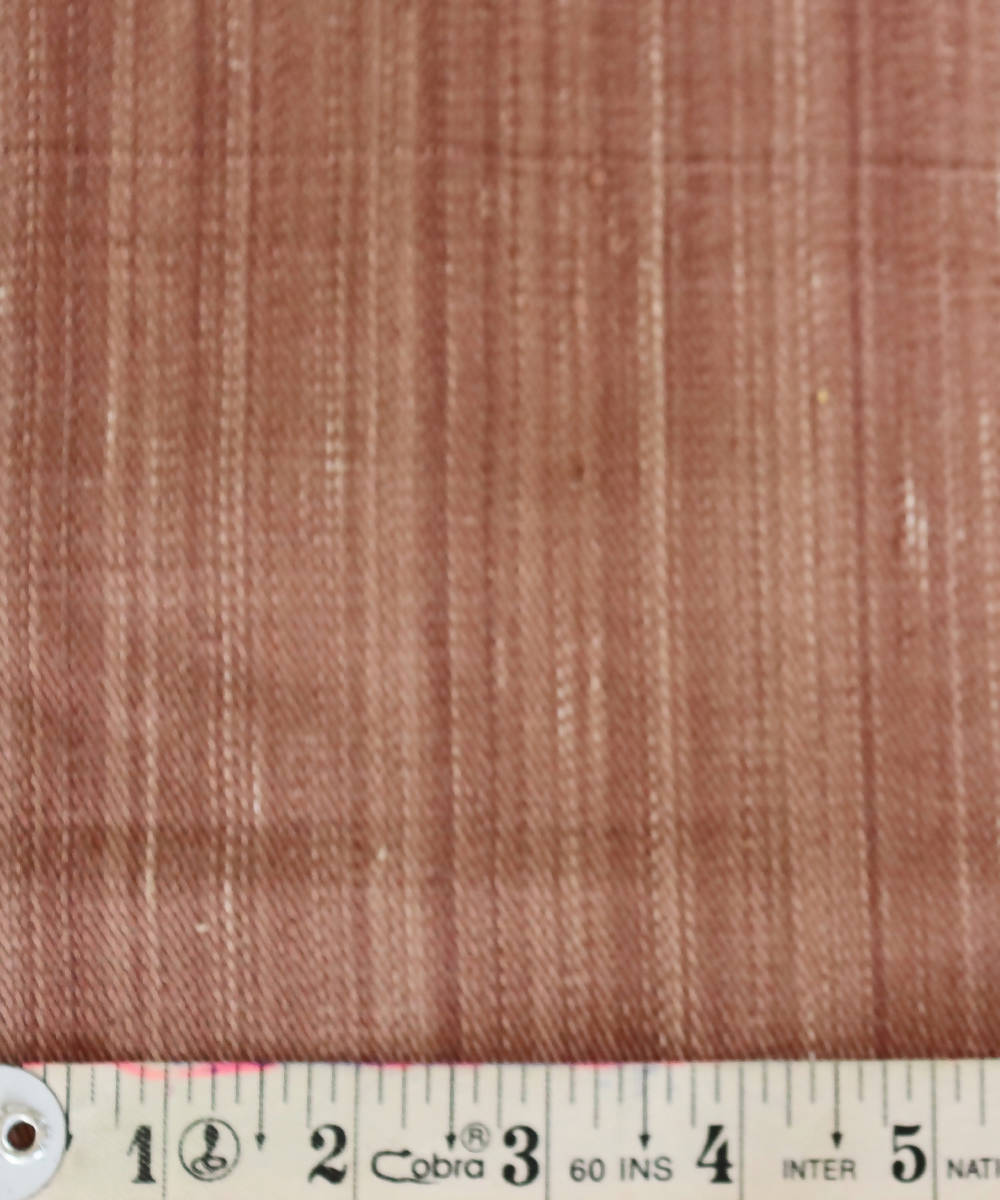 Brown handspun handwoven cotton fabric