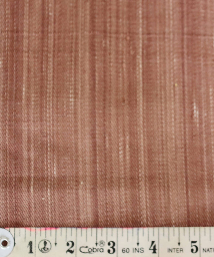 Brown handspun handwoven cotton fabric