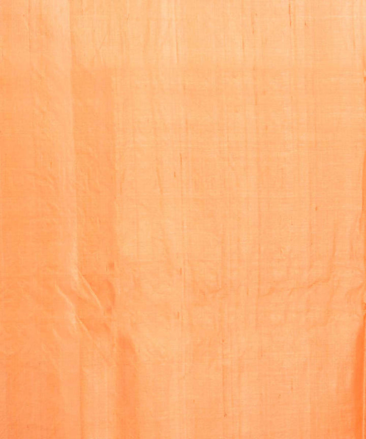 Resham shilpi bengal orange tasar saree with handwoven jamdani work