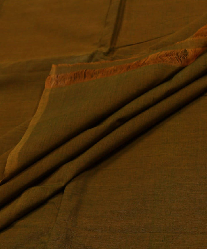 0.8m Yellow and Green Handloom Cotton Fabric