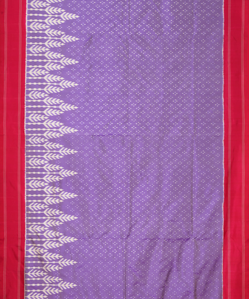 Cyan blue red pochampally ikat handloom silk saree