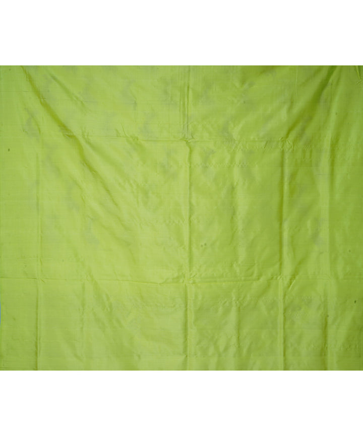 Light green pochampally ikat handloom silk saree