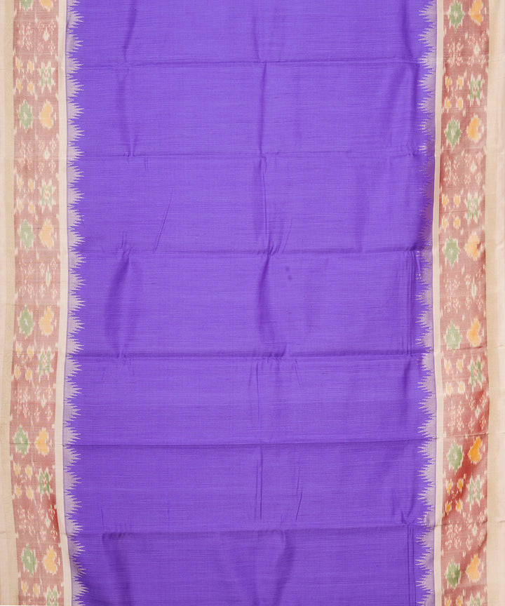 Cyan blue cream gadwal handloom silk saree