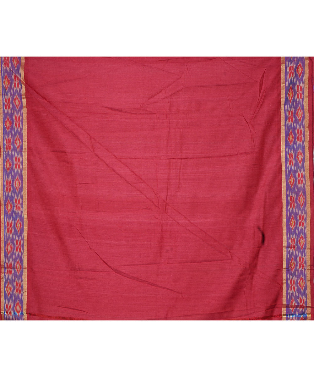 Grey maroon gadwal handloom silk saree