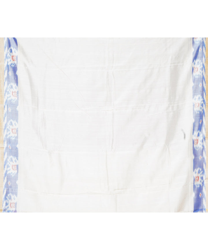 Peach cream gadwal handloom silk saree