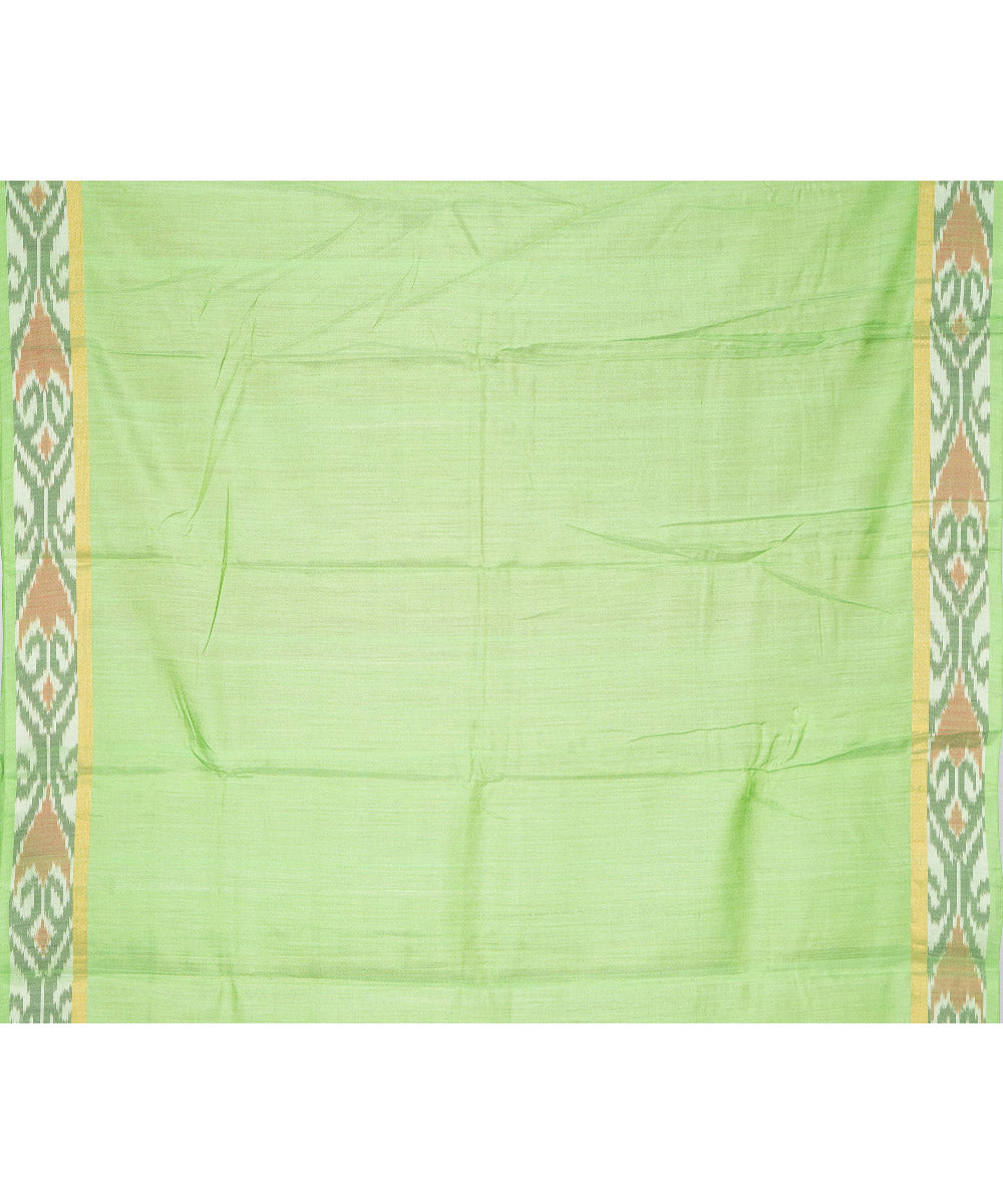 Pink green gadwal handloom silk saree