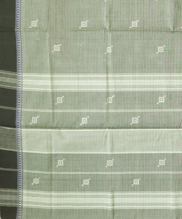 Offwhite black handwoven cotton rajahmundry saree