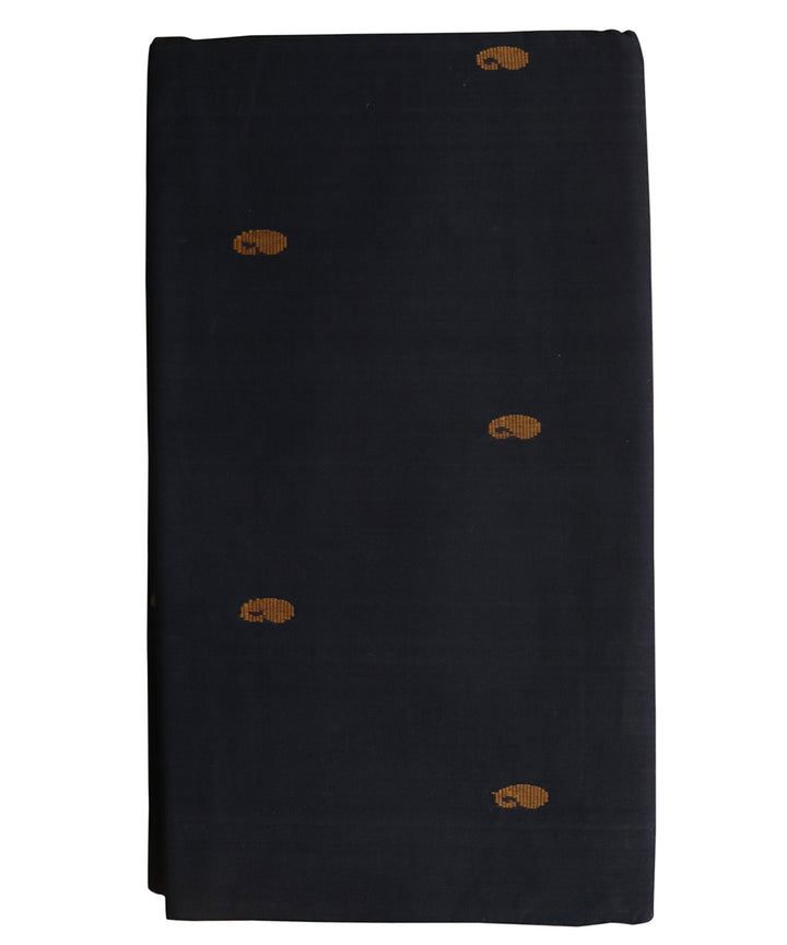 Black brown handwoven cotton rajahmundry saree
