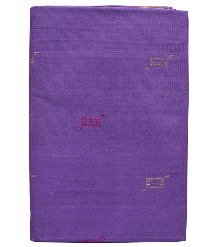 Royal blue violet handwoven cotton rajahmundry saree