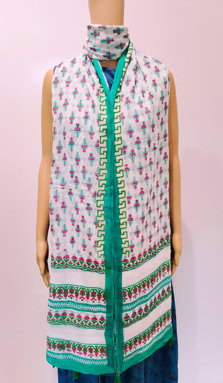 Multicolor Butti Dupatta.