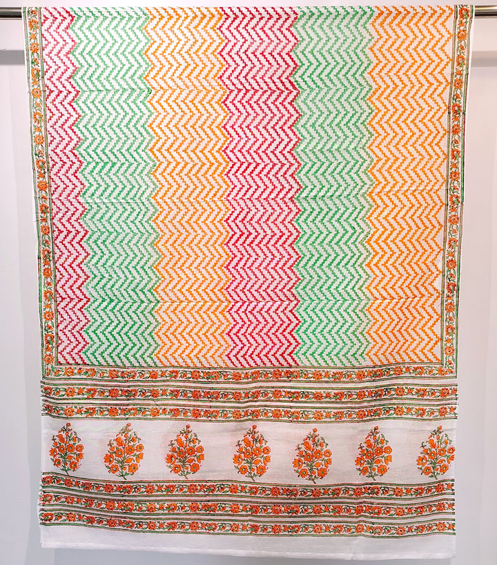 Block-Printed Lahariya Print Dupatta