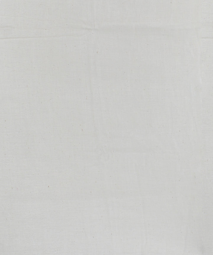 Off white striped fine cotton handloom bhujodi saree