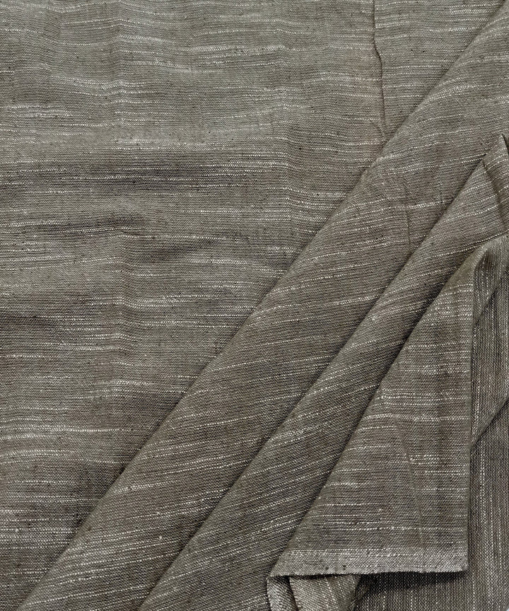 Grey handwoven cotton khadi fabric