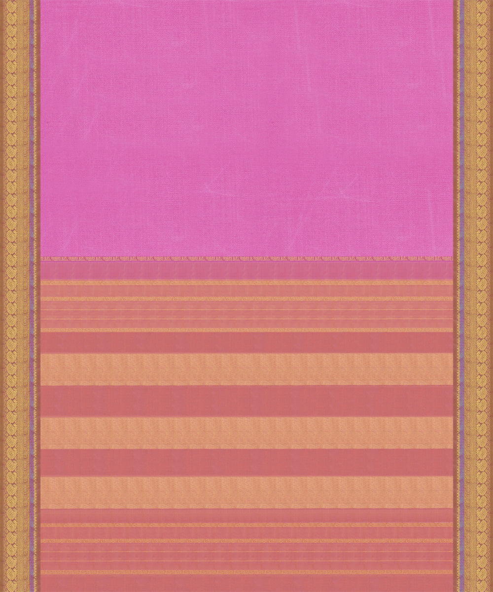 Pink kanjivaram handwoven silk saree