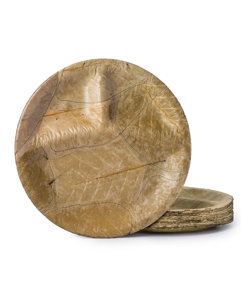 Beige Disposable  Handcrafted plates