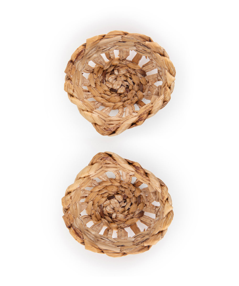 Jali Diya Handcrafted BananaTea Light Holder - Set of 6
