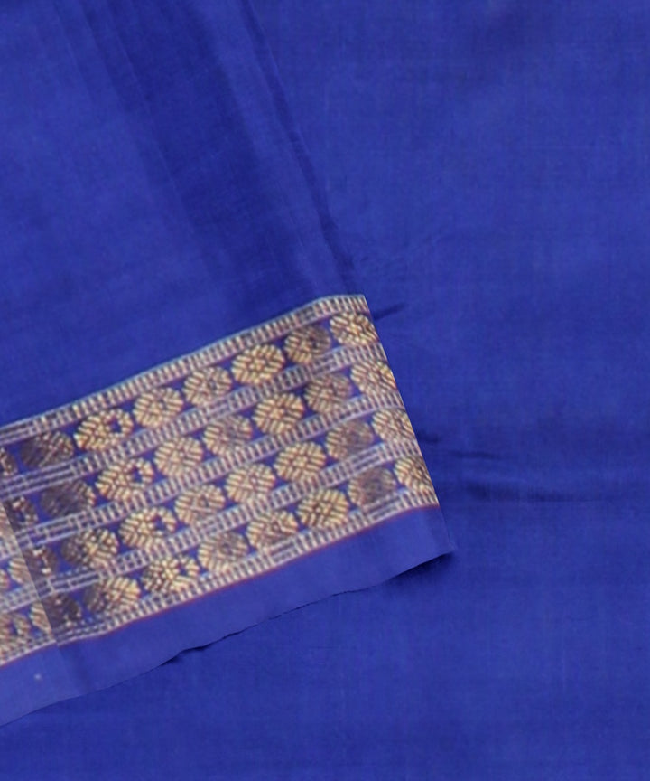Light green blue tissue silk handloom sambalpuri saree