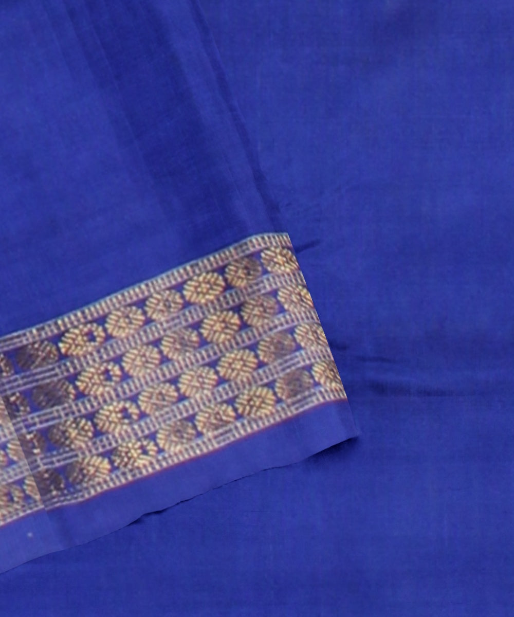 Light green blue tissue silk handloom sambalpuri saree