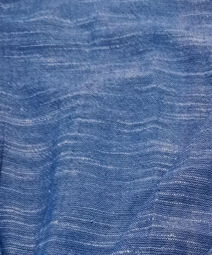Sky blue handwoven cotton khadi fabric