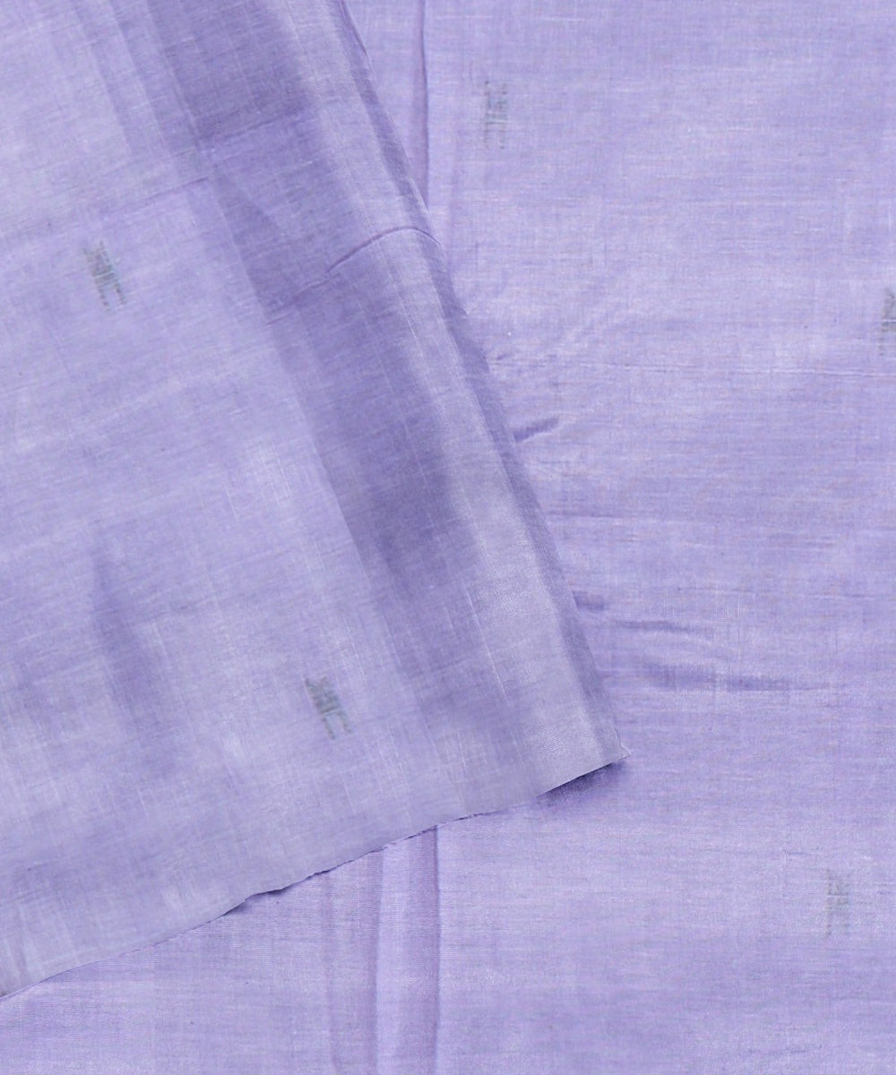 Lavender handloom cotton bengal saree