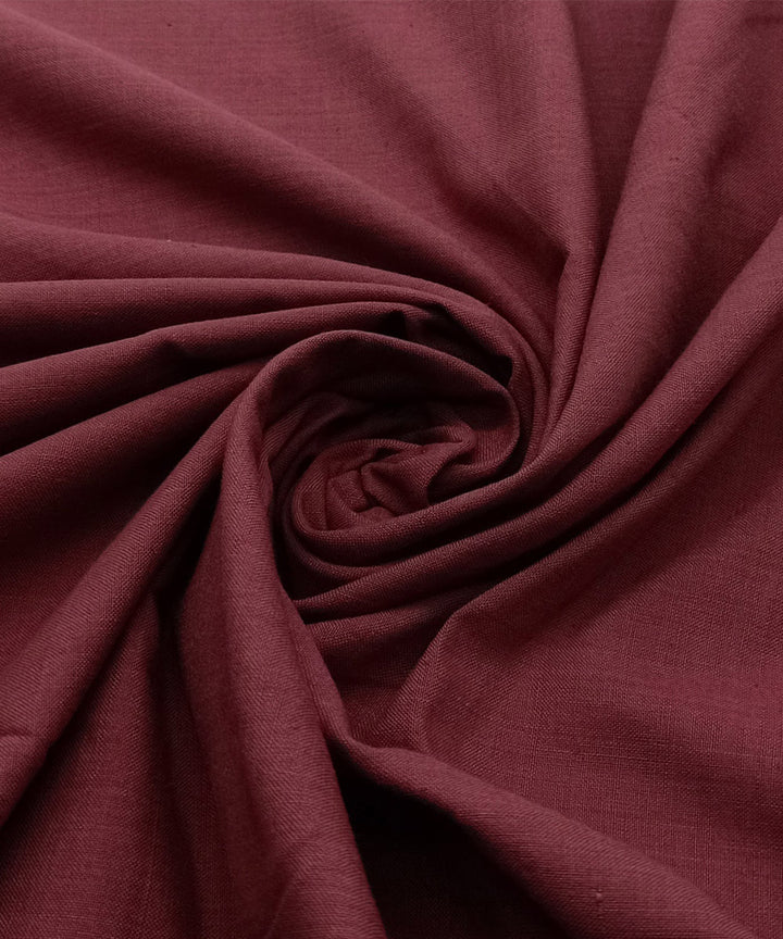 Madder handloom cotton natural dyed fabric
